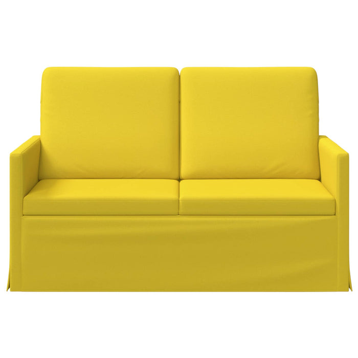 Canapea cu 2 locuri Galben Deschis 130 x 81 x 82 cm Țesătură WALTI