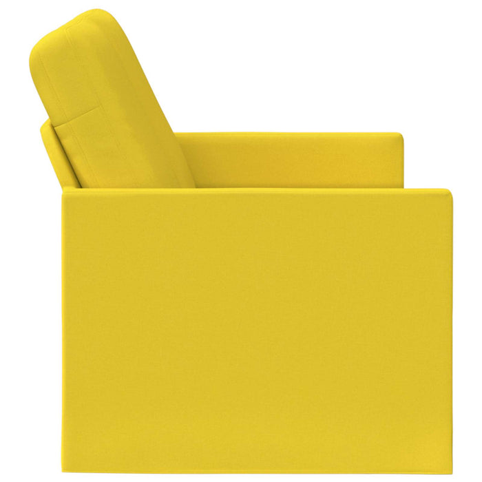 Canapea cu 2 locuri Galben Deschis 130 x 81 x 82 cm Țesătură WALTI