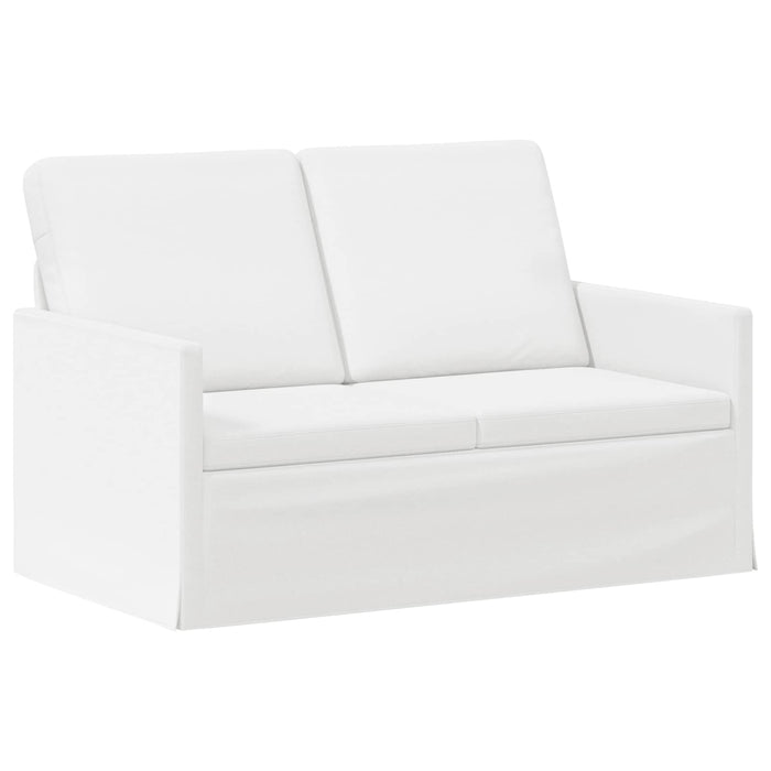 Canapea cu 2 locuri Alb 130 x 81 x 82 cm Țesătură WALTI