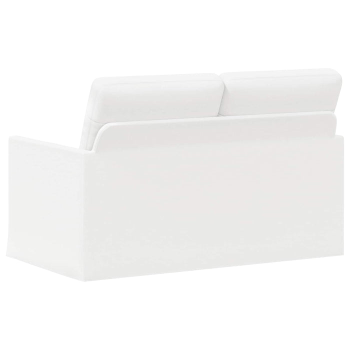Canapea cu 2 locuri Alb 130 x 81 x 82 cm Țesătură WALTI