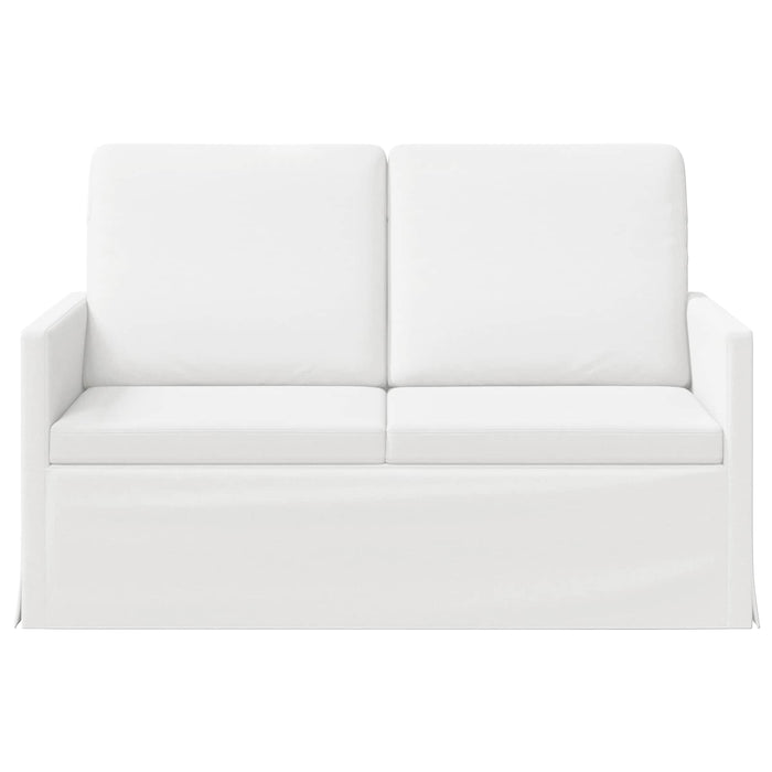 Canapea cu 2 locuri Alb 130 x 81 x 82 cm Țesătură WALTI