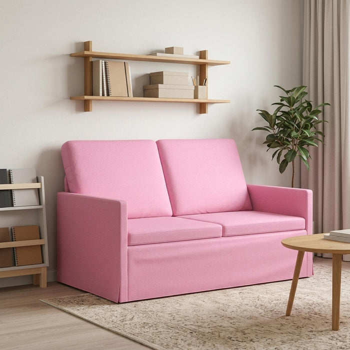 Canapea cu 2 locuri Roz 130 x 81 x 82 cm Țesătură WALTI