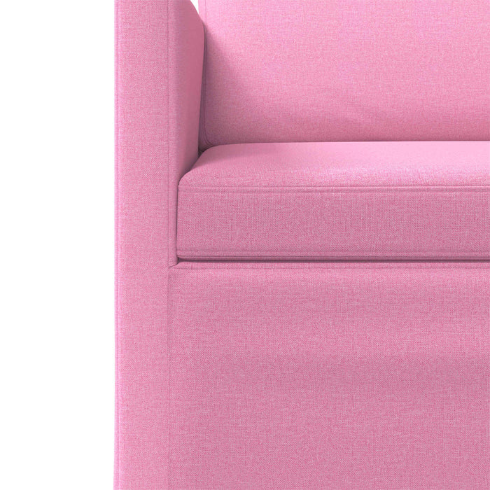 Canapea cu 2 locuri Roz 130 x 81 x 82 cm Țesătură WALTI
