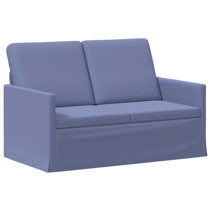 Canapea cu 2 locuri Albastru Jeans 130 x 81 x 82 cm Țesătură WALTI