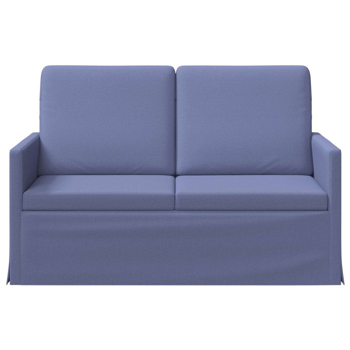 Canapea cu 2 locuri Albastru Jeans 130 x 81 x 82 cm Țesătură WALTI