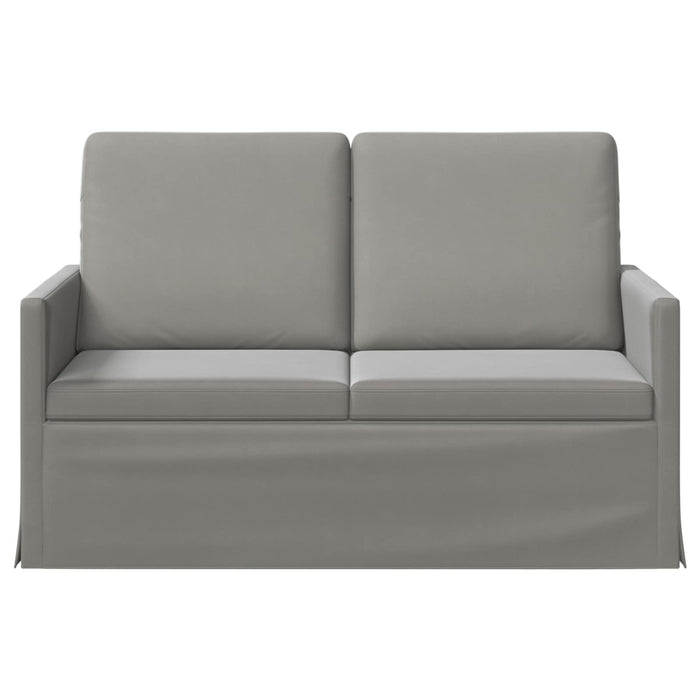 Canapea cu 2 locuri Gri deschis 130 x 81 x 82 cm Catifea WALTI
