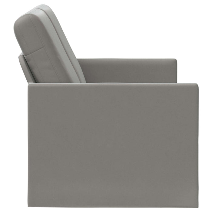 Canapea cu 2 locuri Gri deschis 130 x 81 x 82 cm Catifea WALTI