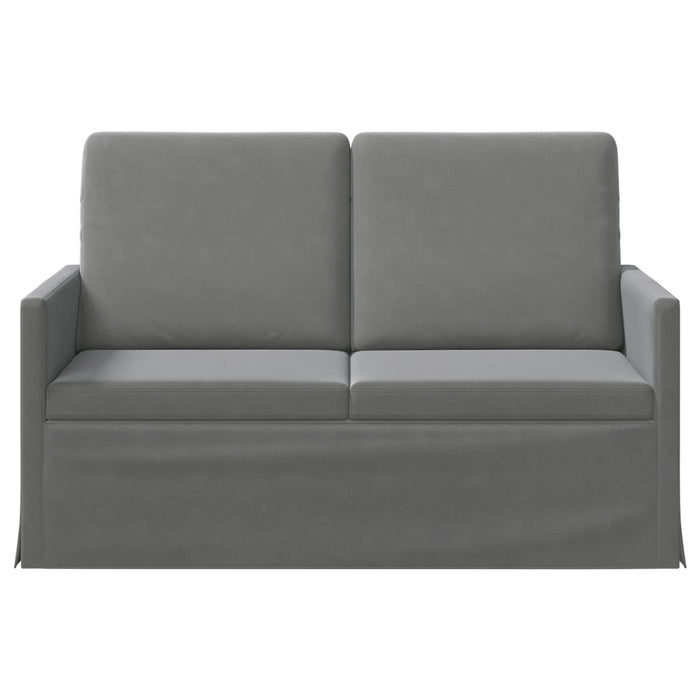 Canapea cu 2 locuri Gri închis 130 x 81 x 82 cm Catifea WALTI