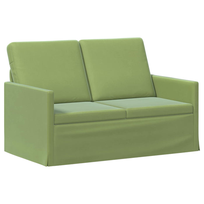 Canapea cu 2 locuri Verde deschis 130 x 81 x 82 cm Catifea WALTI