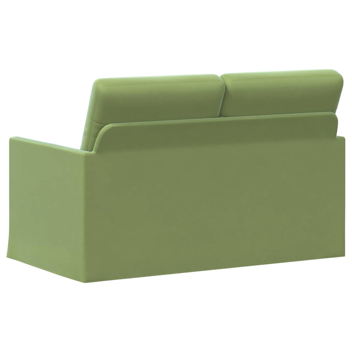 Canapea cu 2 locuri Verde deschis 130 x 81 x 82 cm Catifea WALTI