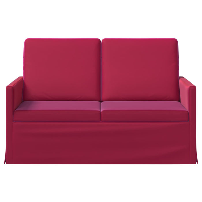 Canapea cu 2 locuri Roșu Vin 130 x 81 x 82 cm Catifea WALTI