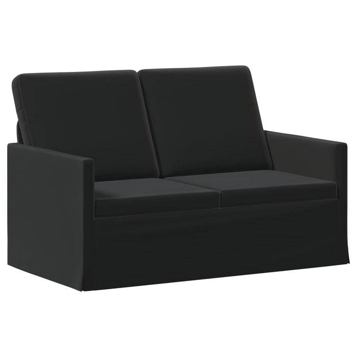 Canapea cu 2 locuri Negru 130 x 81 x 82 cm Catifea WALTI