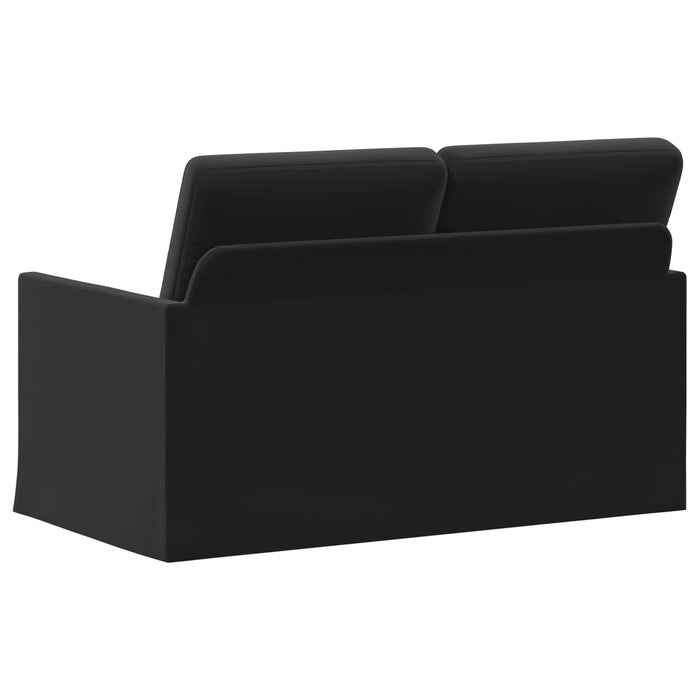 Canapea cu 2 locuri Negru 130 x 81 x 82 cm Catifea WALTI