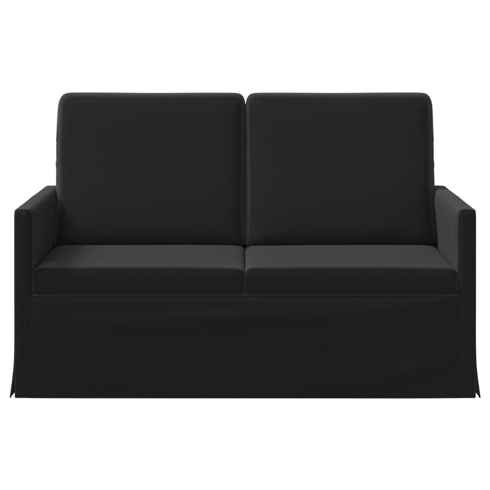 Canapea cu 2 locuri Negru 130 x 81 x 82 cm Catifea WALTI