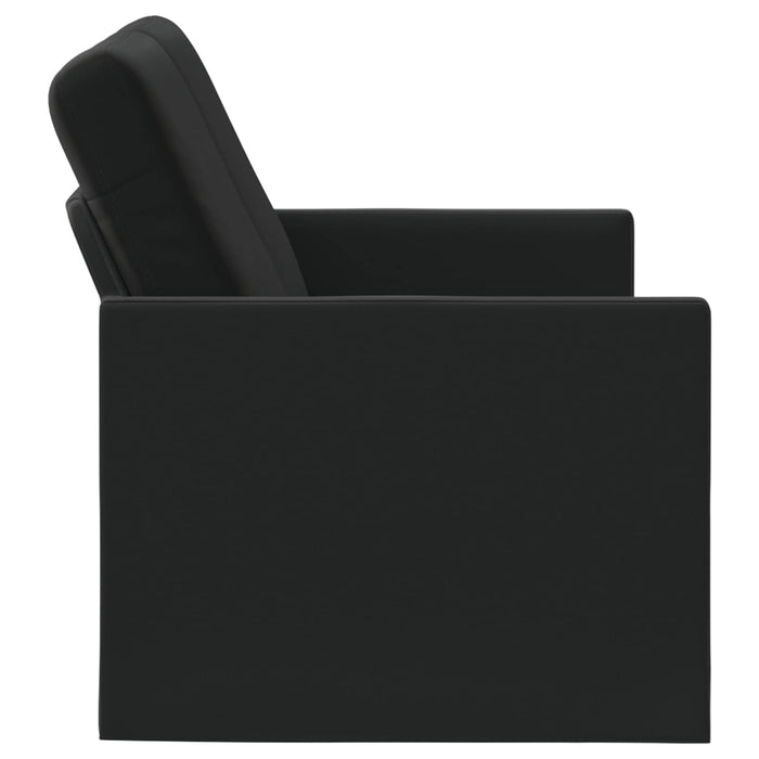 Canapea cu 2 locuri Negru 130 x 81 x 82 cm Catifea WALTI