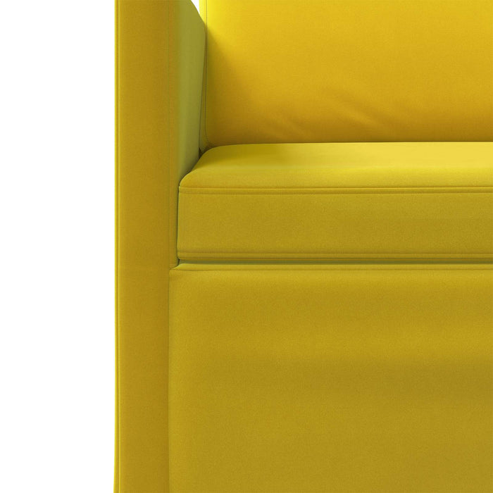 Canapea cu 2 locuri Galben 130 x 81 x 82 cm Catifea WALTI