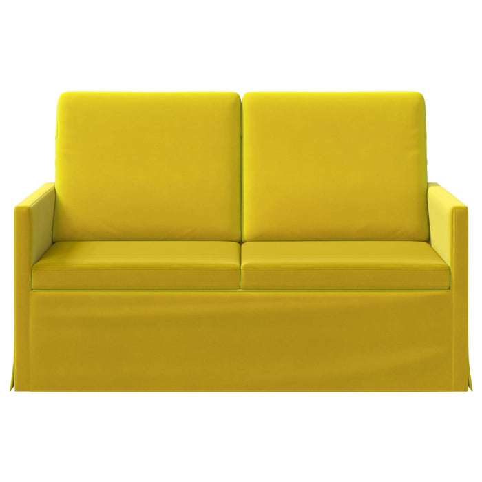 Canapea cu 2 locuri Galben 130 x 81 x 82 cm Catifea WALTI