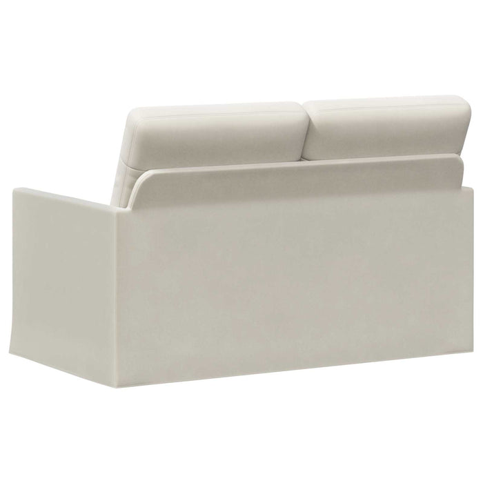 Canapea cu 2 locuri Crem 130 x 81 x 82 cm Catifea WALTI