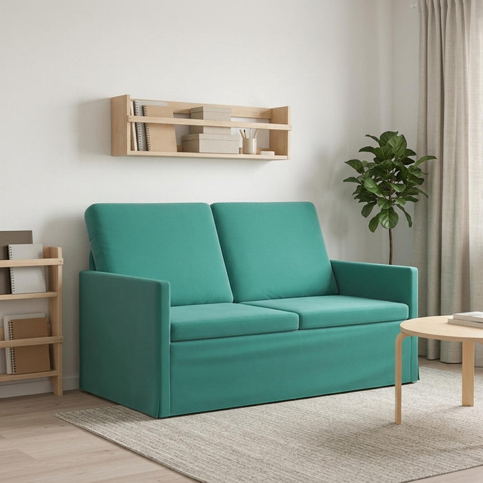 Canapea cu 2 locuri Turcoaz 130 x 81 x 82 cm Catifea WALTI