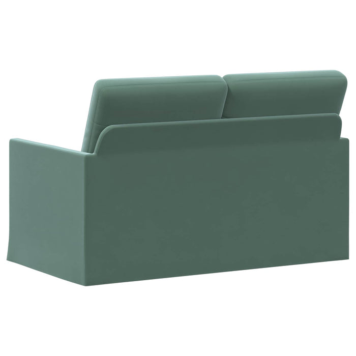 Canapea cu 2 locuri Verde Mării 130 x 81 x 82 cm Catifea WALTI