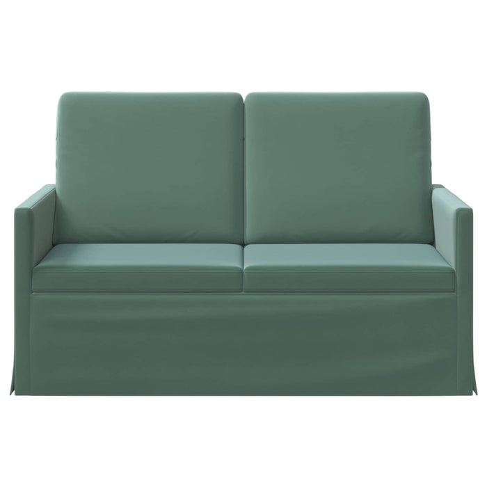 Canapea cu 2 locuri Verde Mării 130 x 81 x 82 cm Catifea WALTI