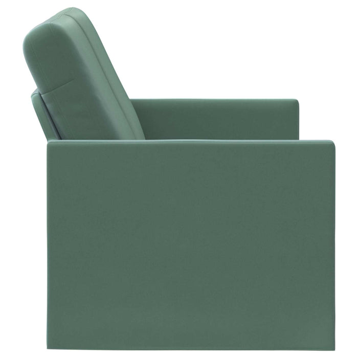 Canapea cu 2 locuri Verde Mării 130 x 81 x 82 cm Catifea WALTI