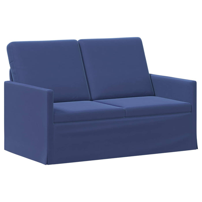 Canapea cu 2 locuri Albastru Poliție 130 x 81 x 82 cm Catifea WALTI