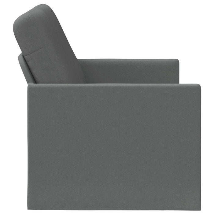 Canapea cu 2 locuri Gri închis 150 x 81 x 82 cm Țesătură WALTI