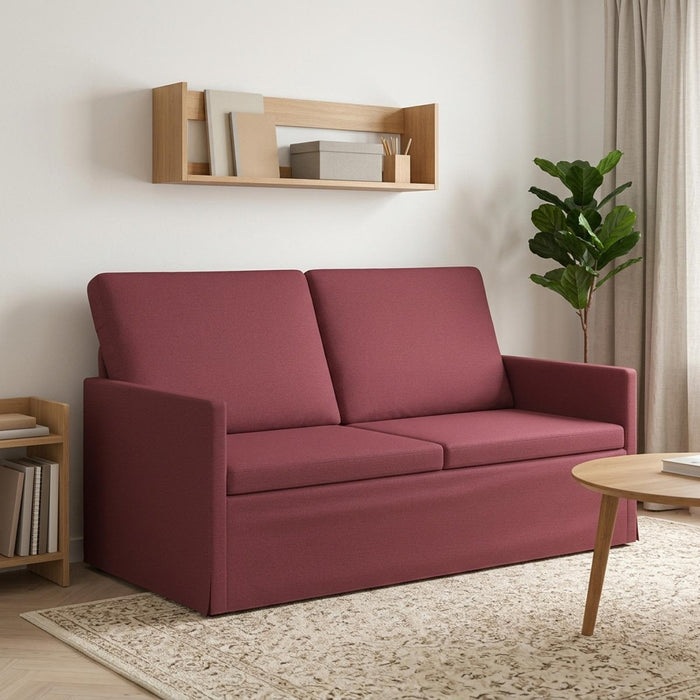 Canapea cu 2 locuri Roșu Vin 150 x 81 x 82 cm Țesătură WALTI