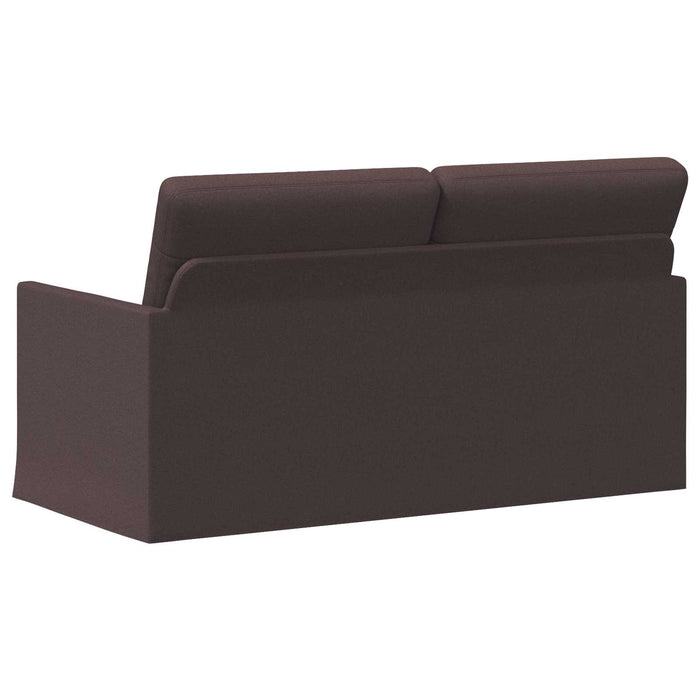Canapea cu 2 locuri Maro închis 150 x 81 x 82 cm Țesătură WALTI