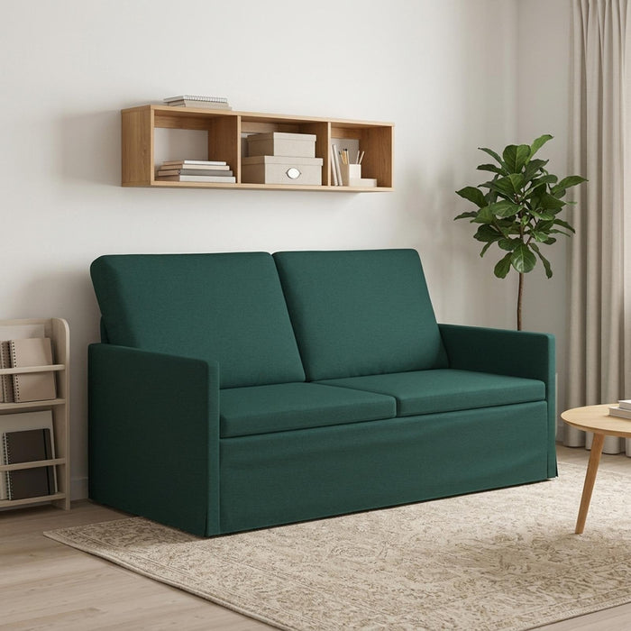 Canapea cu 2 locuri Verde închis 150 x 81 x 82 cm Țesătură WALTI