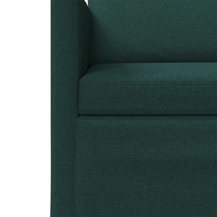 Canapea cu 2 locuri Verde închis 150 x 81 x 82 cm Țesătură WALTI