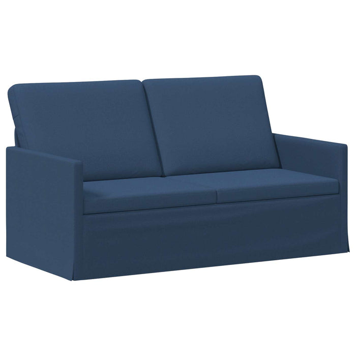 Canapea cu 2 locuri albastru 150 x 81 x 82 cm Țesătură WALTI