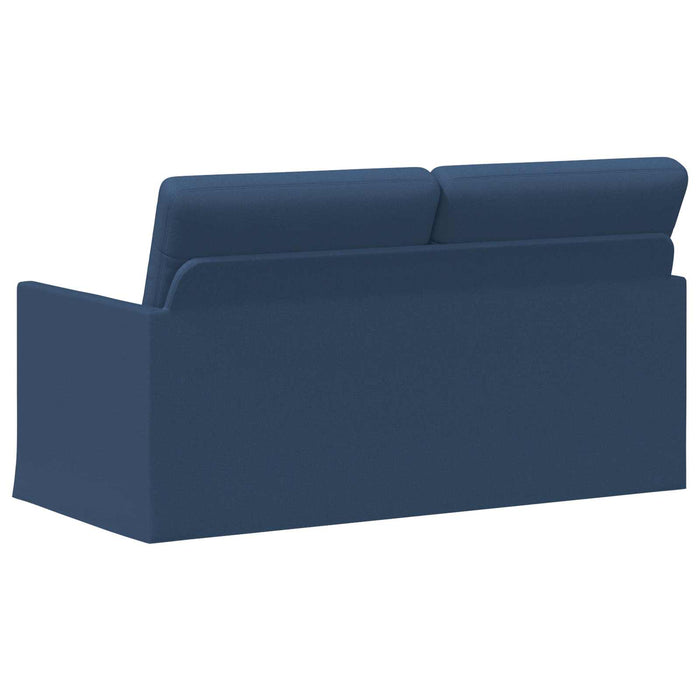 Canapea cu 2 locuri albastru 150 x 81 x 82 cm Țesătură WALTI