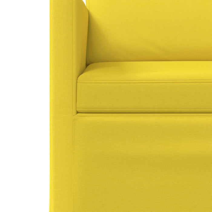 Canapea cu 2 locuri Galben Deschis 150 x 81 x 82 cm Țesătură WALTI