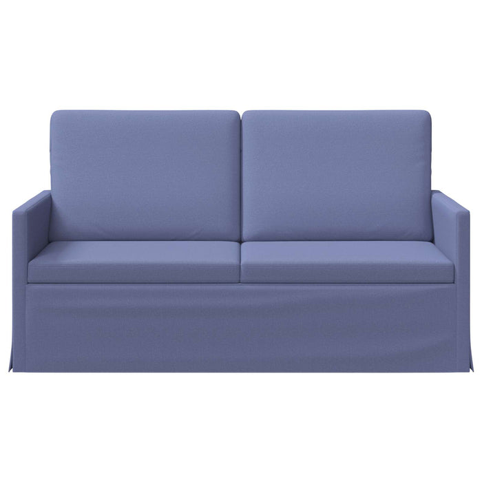 Canapea cu 2 locuri Albastru Jeans 150 x 81 x 82 cm Țesătură WALTI