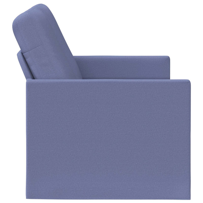 Canapea cu 2 locuri Albastru Jeans 150 x 81 x 82 cm Țesătură WALTI