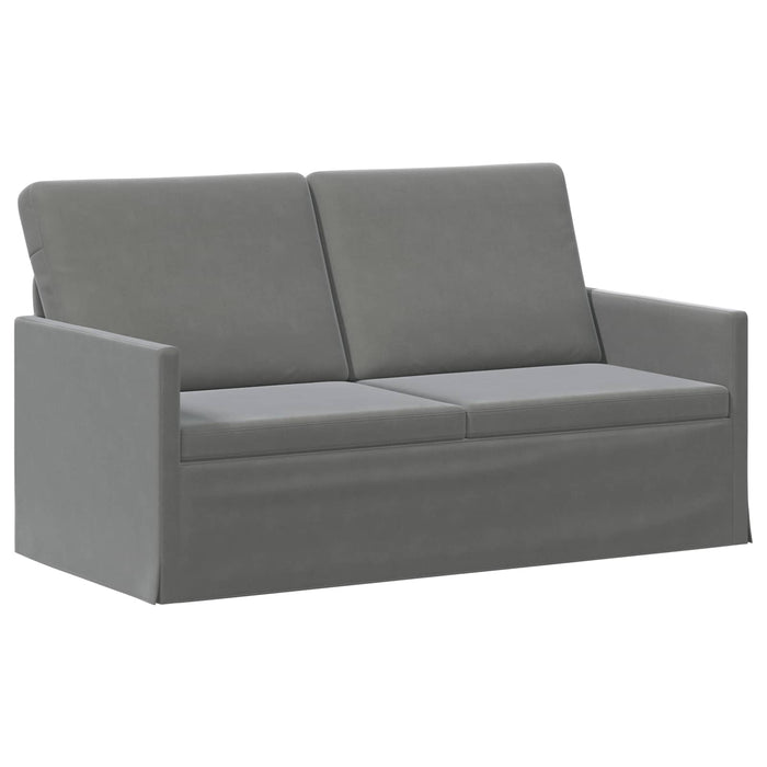 Canapea cu 2 locuri Gri închis 150 x 81 x 82 cm Catifea WALTI