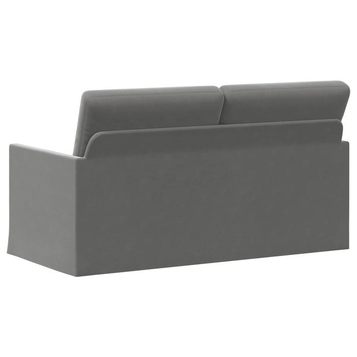 Canapea cu 2 locuri Gri închis 150 x 81 x 82 cm Catifea WALTI