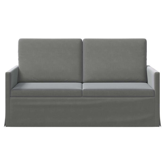 Canapea cu 2 locuri Gri închis 150 x 81 x 82 cm Catifea WALTI