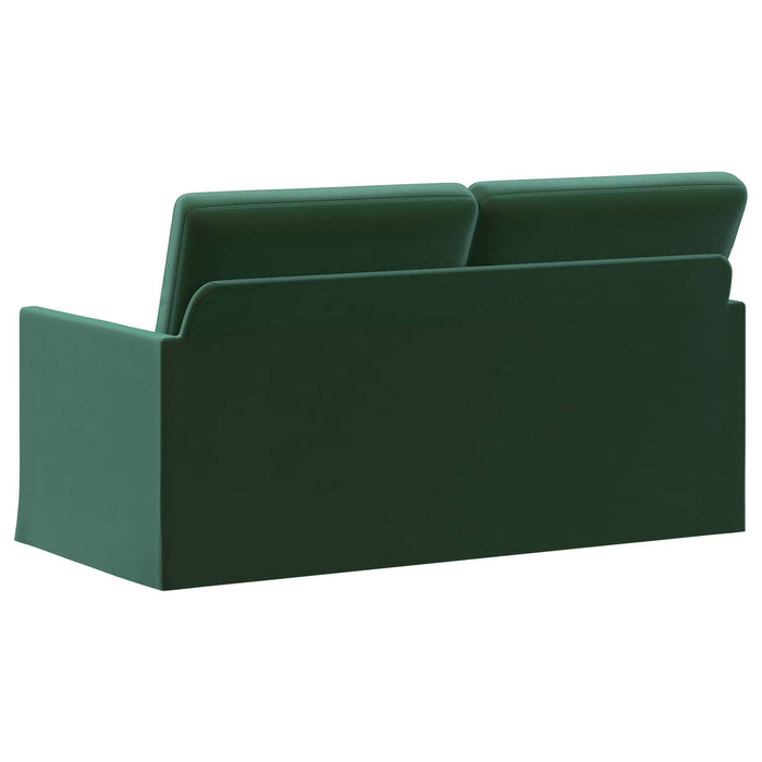 Canapea cu 2 locuri Verde închis 150 x 81 x 82 cm Catifea WALTI