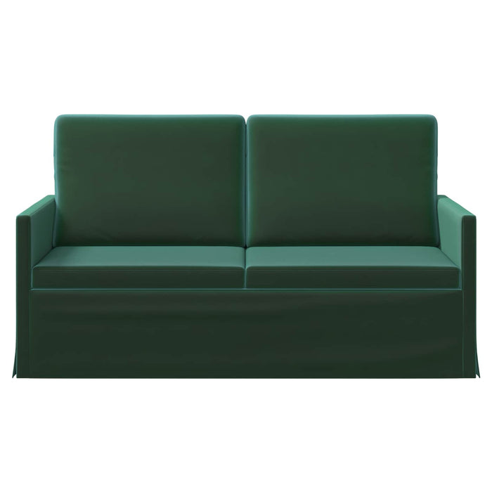 Canapea cu 2 locuri Verde închis 150 x 81 x 82 cm Catifea WALTI