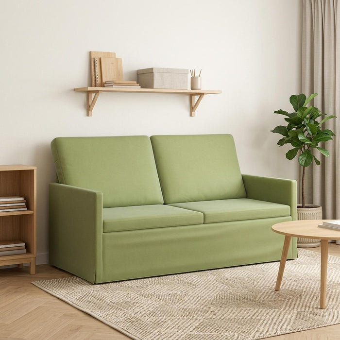 Canapea cu 2 locuri Verde deschis 150 x 81 x 82 cm Catifea WALTI