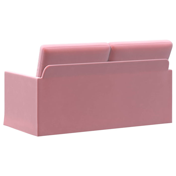 Canapea cu 2 locuri Roz 150 x 81 x 82 cm Catifea WALTI
