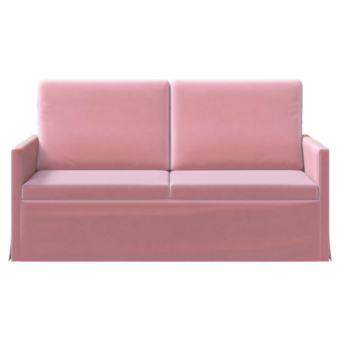 Canapea cu 2 locuri Roz 150 x 81 x 82 cm Catifea WALTI