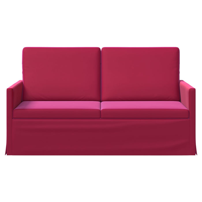 Canapea cu 2 locuri Roșu Vin 150 x 81 x 82 cm Catifea WALTI