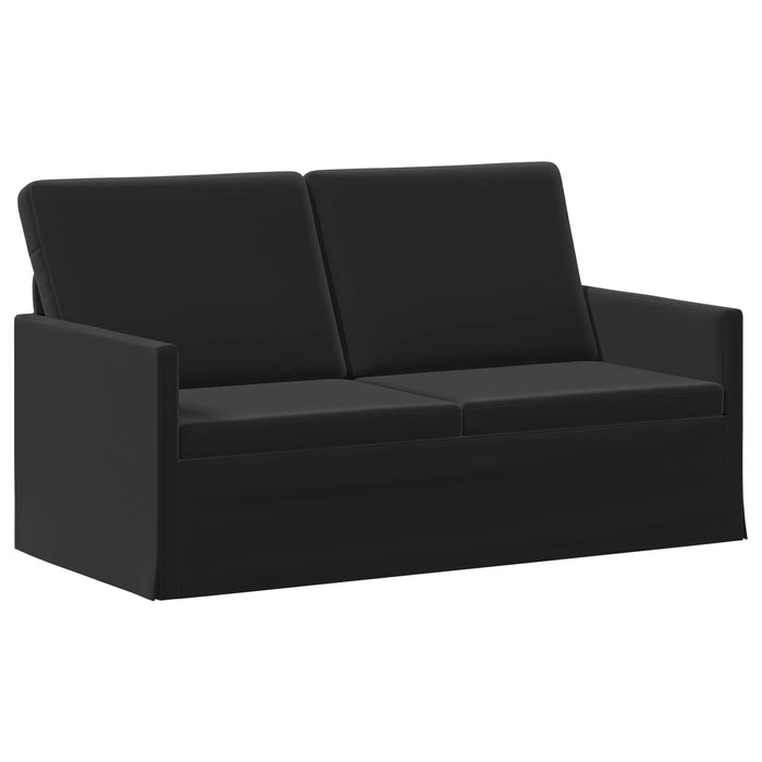 Canapea cu 2 locuri Negru 150 x 81 x 82 cm Catifea WALTI