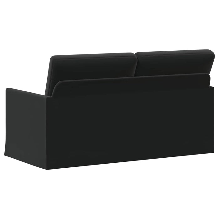 Canapea cu 2 locuri Negru 150 x 81 x 82 cm Catifea WALTI