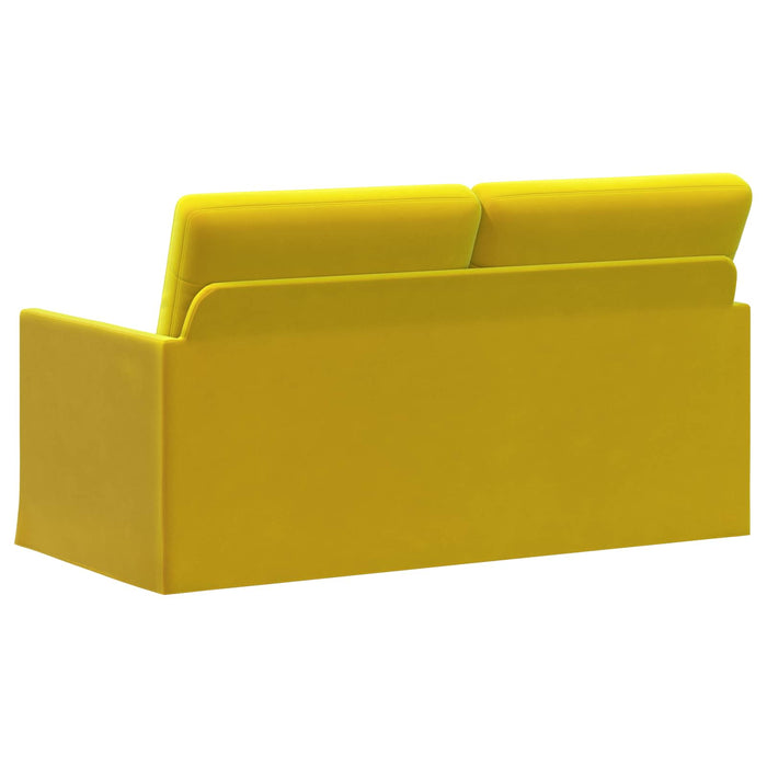 Canapea cu 2 locuri Galben 150 x 81 x 82 cm Catifea WALTI