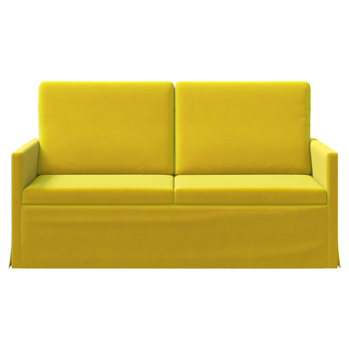 Canapea cu 2 locuri Galben 150 x 81 x 82 cm Catifea WALTI